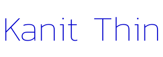 Kanit Thin 字体